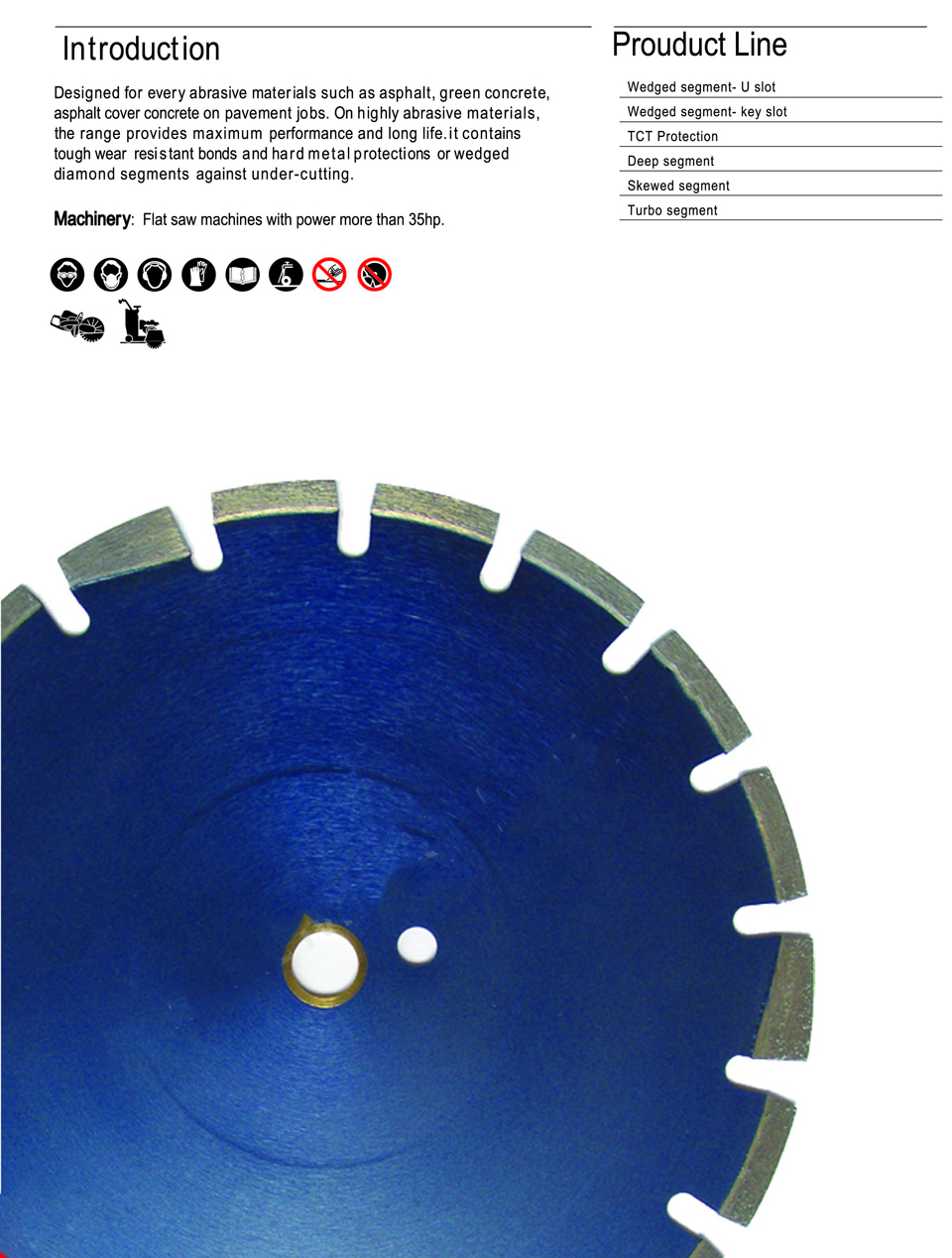 Laser Welded Saw Blade For Asphalt & Green Concrete