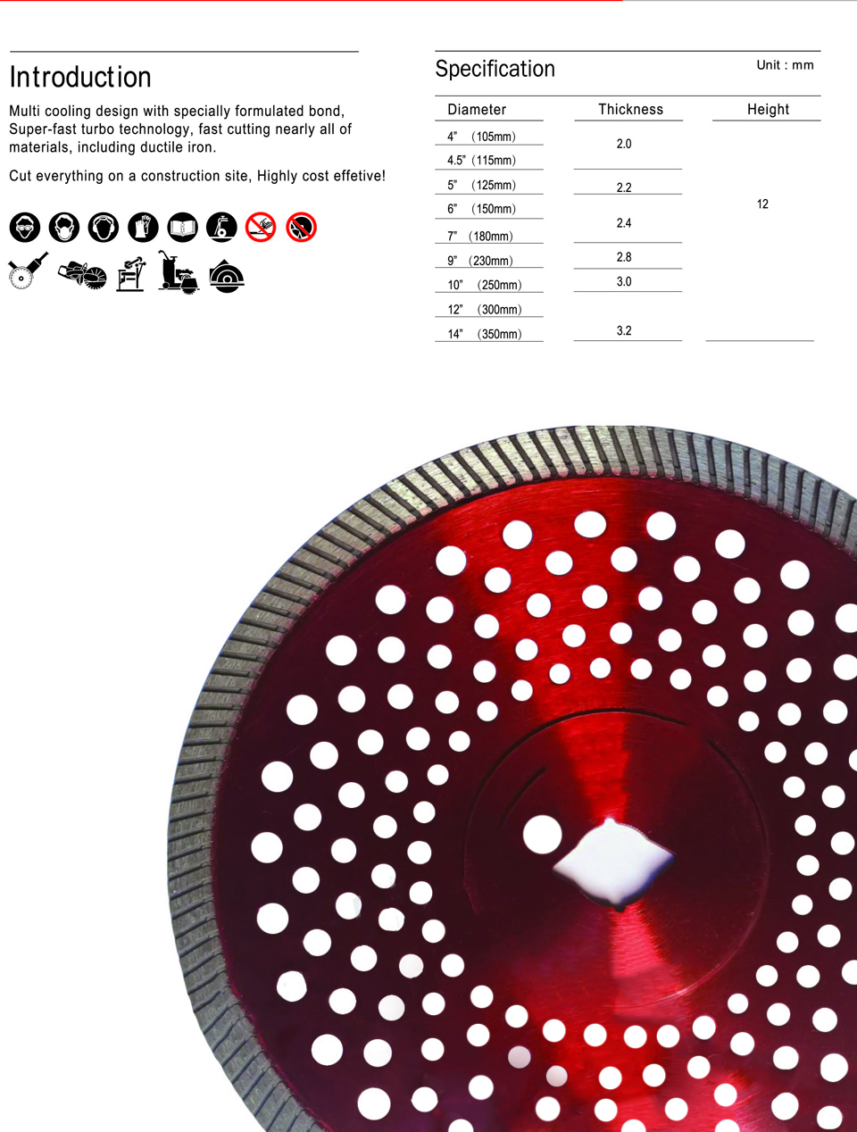 Hot Pressed ALL CUT Blade